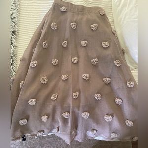 Chicwish Cotton Candy 3D Sheer Skirt-s/m